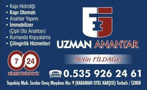 Torbalı Çilingir 0 535 926 24 61 Uzman Anahtar